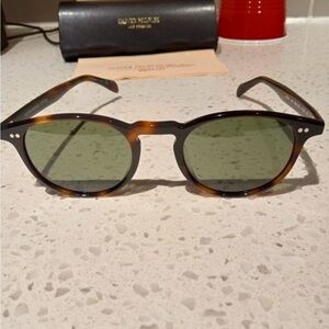 Tortoise Shell Round Oliver Peoples with Green Lenses 
OV5004 wayfarer
